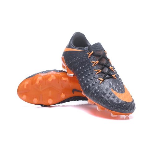 fodboldstøvler Nike HyperVenom Phantom III Elite FG - Sort Orange_2.jpg